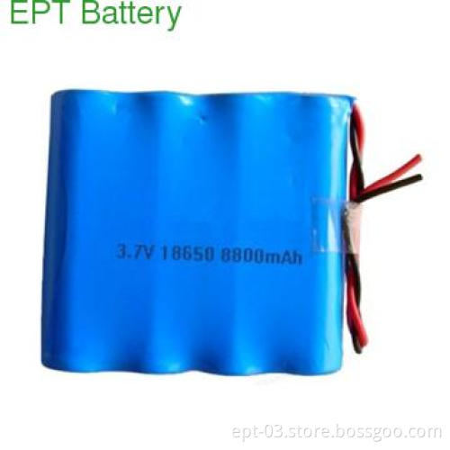 3.7V 8800mAh 18650 Li-ion Battery Packs